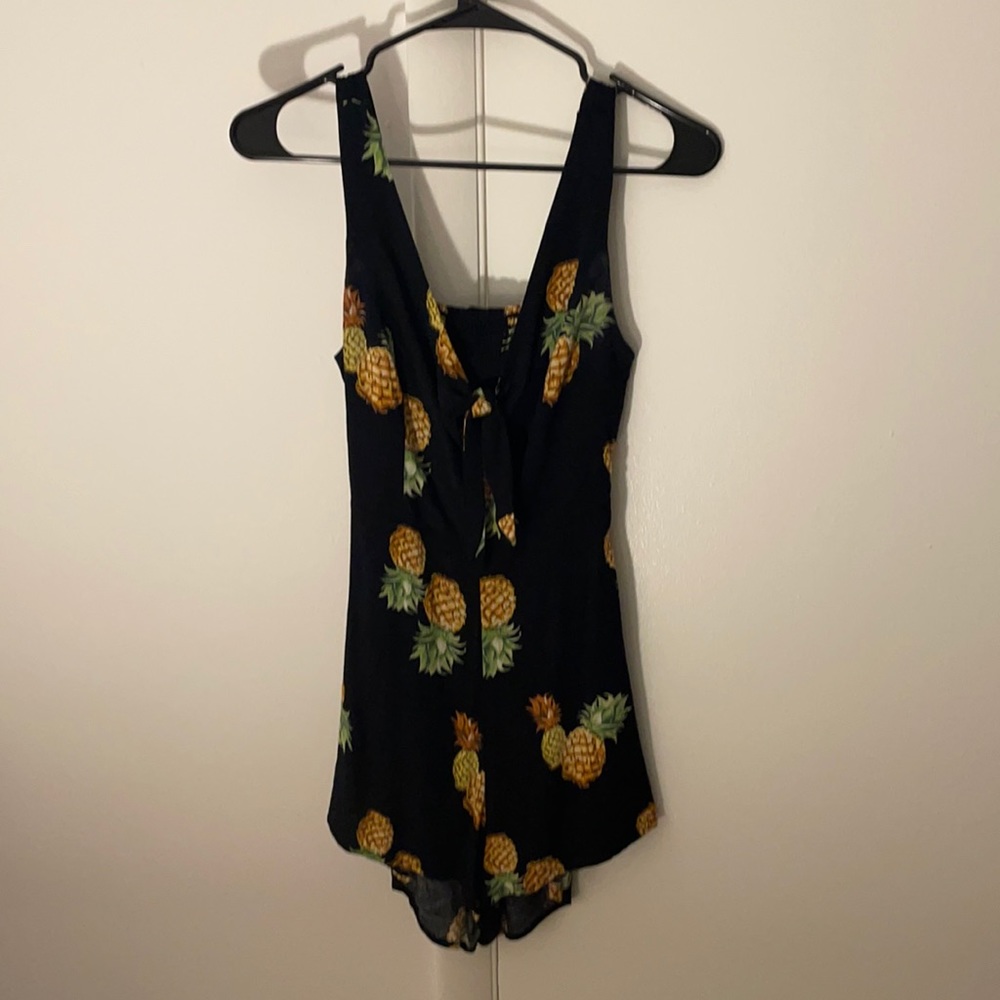 Pineapple pattered romper